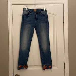 Driftwood Embroidered Jeans